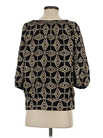 AK Anne Klein 3/4 Sleeve Silk Top (view 2)