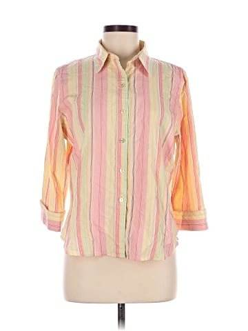 Foxcroft 3/4 Sleeve Button-Down Shirt (view 1)
