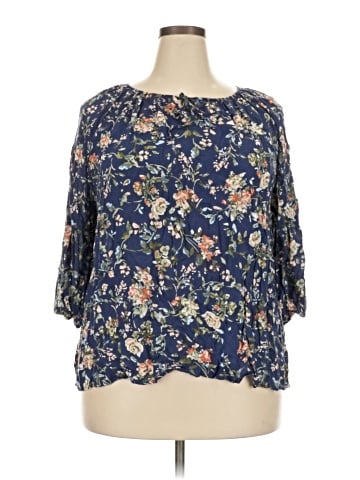 Brina & Em 3/4 Sleeve Blouse (view 1)