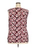 Chaps Red Sleeveless Blouse Size 2X - photo 2
