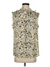 Max Studio 100% Polyester Floral Yellow Sleeveless Blouse Size S - photo 1