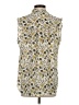 Max Studio 100% Polyester Floral Yellow Sleeveless Blouse Size S - photo 2