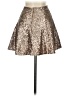 TOBI 100% Polyamide Metallic Gold Formal Skirt Size XS - photo 2