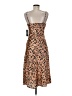 Lulus 100% Polyester Animal Print Brown Cocktail Dress Size M - photo 2