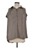 Assorted Brands 100% Polyester Gray Short Sleeve Blouse Size S - photo 1