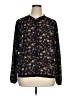 Maurices 100% Recycled Polyester Floral Black Jacket Size 14 (0) - photo 1
