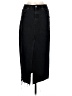 Stradivarius Black Denim Skirt Size 6 - photo 1