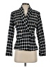 Aqua 100% Polyester Houndstooth Tweed Black Blazer Size S - photo 1