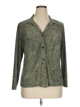 Lane Bryant 3/4 Sleeve Button Down Shirt