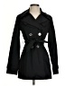 Express 100% Polyester Black Trenchcoat Size XS - photo 1