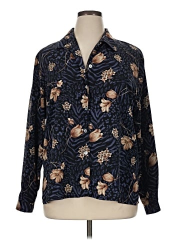 Impressions Long Sleeve Blouse (view 1)