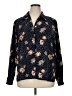 Impressions 100% Polyester Paisley Blue Long Sleeve Blouse Size XL - photo 1