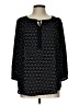 Neiman Marcus Black Long Sleeve Blouse Size L - photo 1