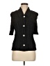 M.H.M. Melissa Harper Black 3/4 Sleeve Button-Down Shirt Size M (estimated) - photo 1