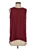 Ann Taylor Burgundy Sleeveless Blouse Size S - photo 1