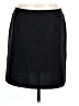 Requirements 100% Polyester Solid Black Faux Leather Skirt Size 14 - photo 1