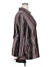 Ashley Stewart Stripes Silver Long Sleeve Blouse Size 22 - photo 4