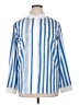 Unbranded Stripes Blue Long Sleeve Button-Down Shirt Size XL - photo 1