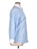 DAZY 100% Polyester Stripes Blue Long Sleeve Blouse Size XL - photo 4