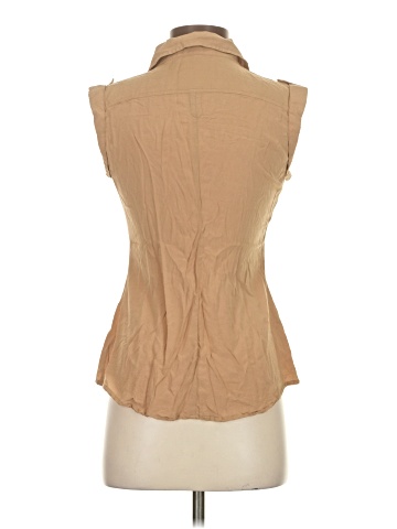 Express Sleeveless Button-Down Shirt (view 2)