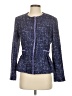 Helene London 100% Polyester Tweed Blue Jacket Size S - photo 1