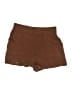 Wildfox 100% Rayon Solid Brown Shorts Size L - photo 1