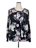 Timeson 100% Polyester Black Long Sleeve Blouse Size 3X - photo 1