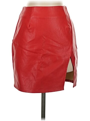 Superdown Faux Leather Skirt (view 1)