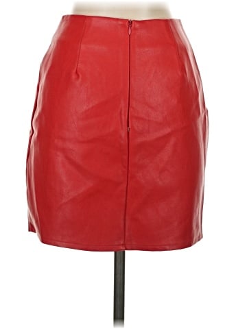 Superdown Faux Leather Skirt (view 2)