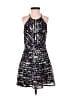 Parker 100% Polyester Graphic Silver Cocktail Dress Size XS - photo 1