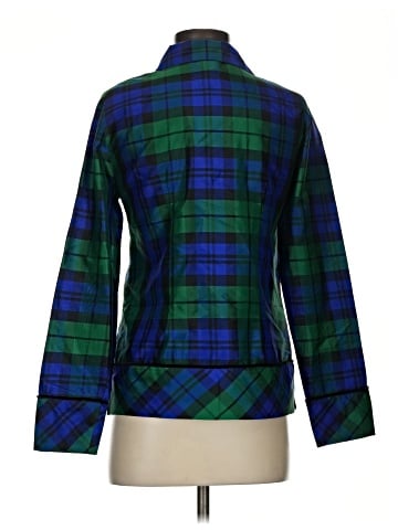 Neiman Marcus Long Sleeve Silk Top (view 2)