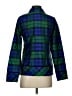 Neiman Marcus 100% Silk Plaid Green Long Sleeve Silk Top Size S - photo 2