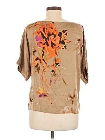 St. John Short Sleeve Silk Top (view 2)