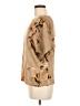 St. John Tan Short Sleeve Silk Top Size M - photo 5