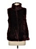 Assorted Brands 100% Polyester Burgundy Faux Fur Vest Size M - photo 1