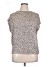 Express Ivory Tan Short Sleeve Top Size M (petite) - photo 1