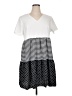 Shein Curve 100% Polyester Stripes White Casual Dress Size 0X - photo 1