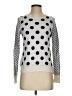 Ann Taylor Polka Dots Silver Pullover Sweater Size S - photo 1