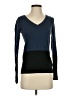DKNY Color Block Blue Pullover Sweater Size XS - photo 1