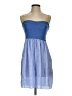Fossil 100% Polyester Color Block Blue Casual Dress Size 4 - photo 1