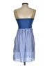 Fossil 100% Polyester Color Block Blue Casual Dress Size 4 - photo 2