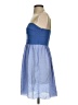 Fossil 100% Polyester Color Block Blue Casual Dress Size 4 - photo 5