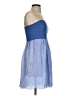 Fossil 100% Polyester Color Block Blue Casual Dress Size 4 - photo 4
