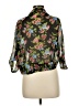 Bongo 100% Polyester Floral Black 3/4 Sleeve Blouse Size M - photo 2