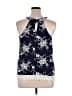 Le Lis 100% Rayon Blue Sleeveless Blouse Size 2X - photo 2