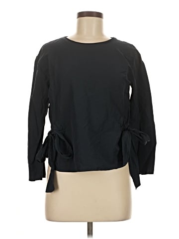 Zara W&B Collection Long Sleeve Blouse (view 1)