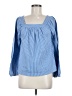J.Crew Blue Long Sleeve Blouse Size M - photo 1