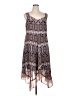 Catherines 100% Polyester Paisley Brown Casual Dress Size 0X - photo 1