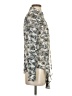 Banana Republic Animal Print Silver Long Sleeve Blouse Size 0 - photo 4