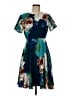 Corey Lynn Calter 100% Polyester Print Teal Cocktail Dress Size 6 - photo 1